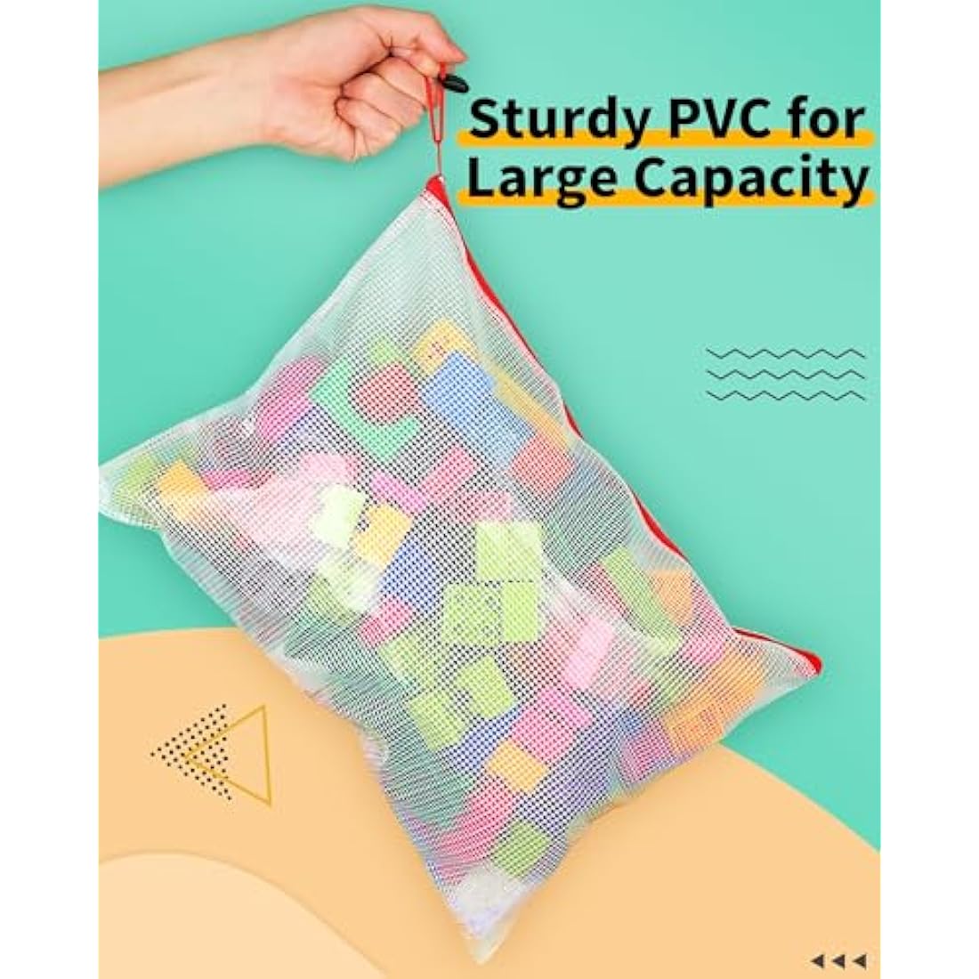 Smarpau 24PCS Plastic Wallets A4, A4 Plastic Document Folders Zip Wallets, Zip Lock Bags Mesh Zipper Bag for School Office Travel Storage (12 Colour)