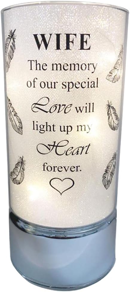 David Fischhoff Family Members Light Up Memorial Light Tube Sparkly Shimmering Indoor Decoration Wife