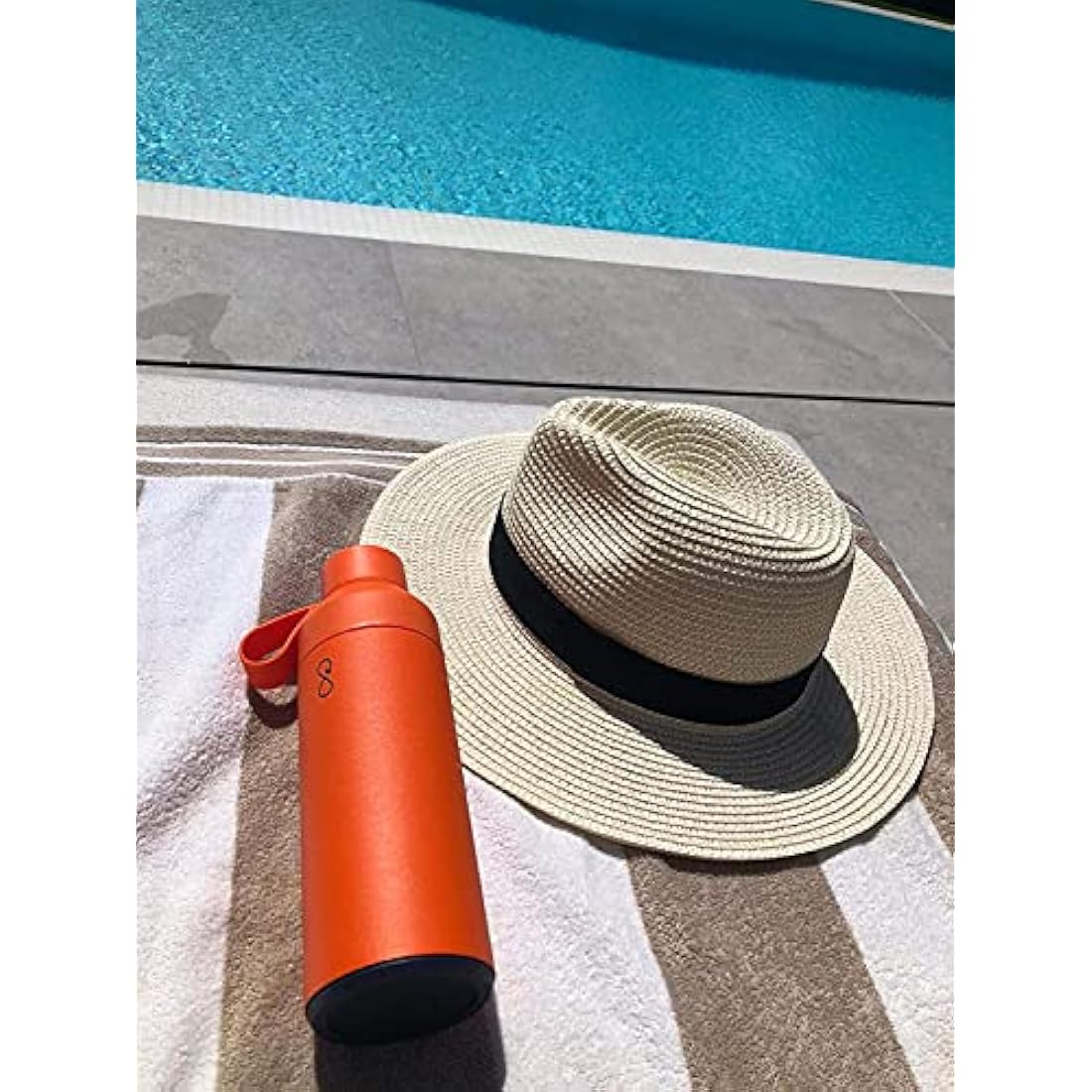 Ocean Bottle - Recycled Stainless Steel Bottle - Eco-Friendly & Reusable (Original 500ml, Sun Orange)