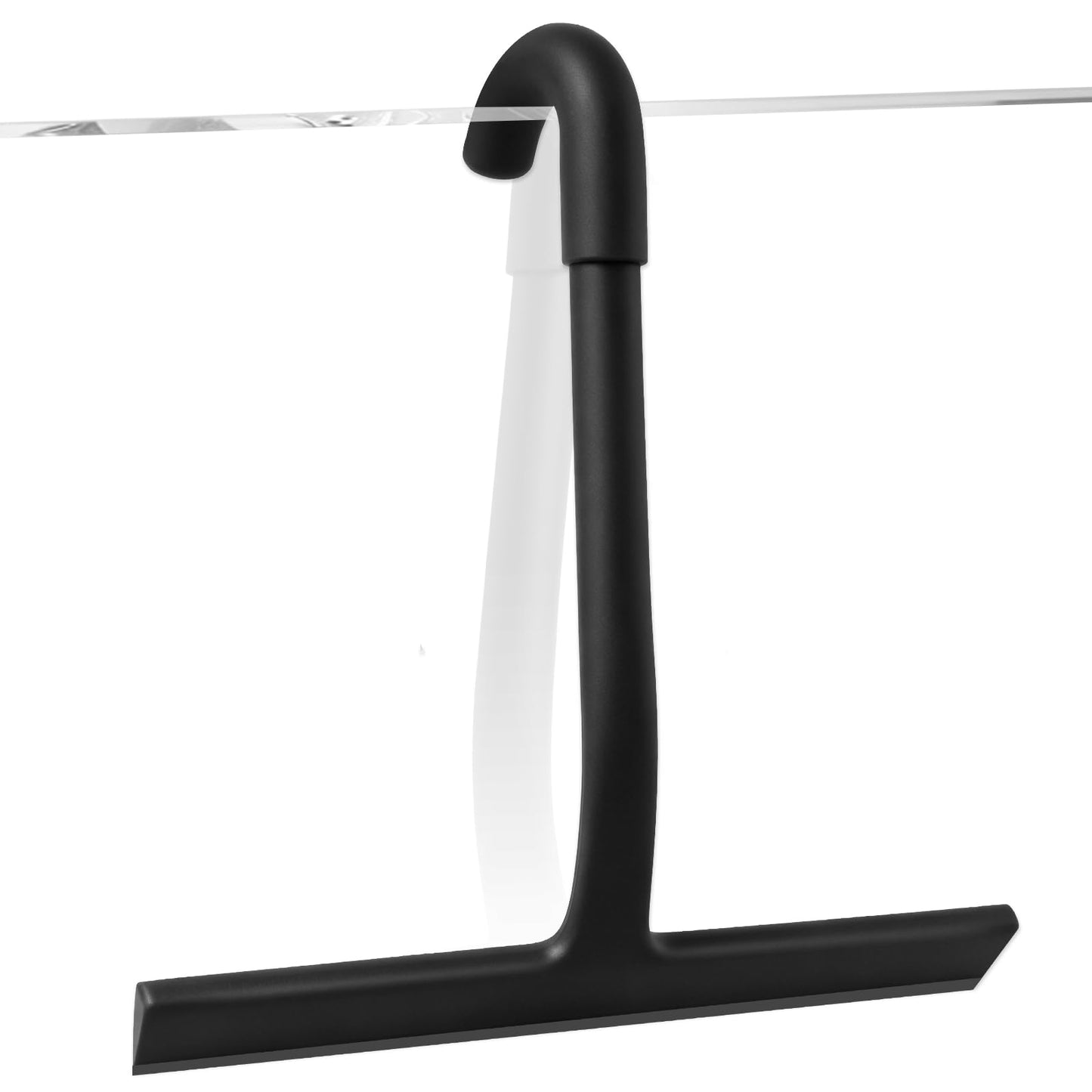 Shower Squeegee with Built-in Hook, Silicone Shower Screen Wiper