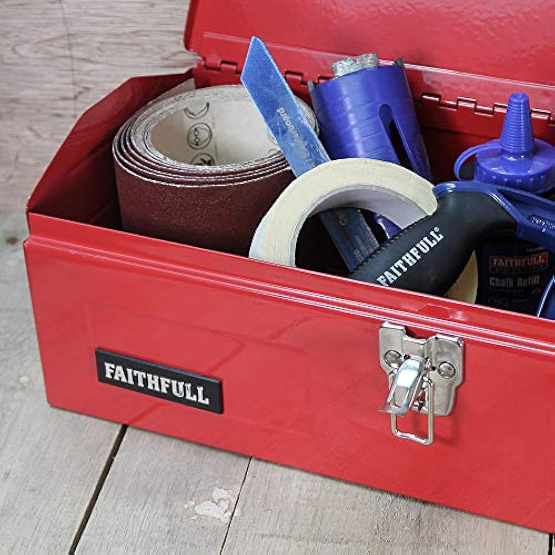 Faithfull FAITBB19 Metal Barn Tool Box 484 mm (19 Inch)