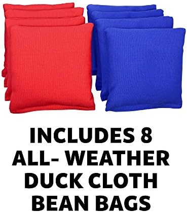 GoSports 4 x 2 ft Regulation Size Aluminum Cornhole Game Sets – Choose LED Lights or Standard - Set Includes 2 Foldable Boards, 8 Bean Bags, & Rules