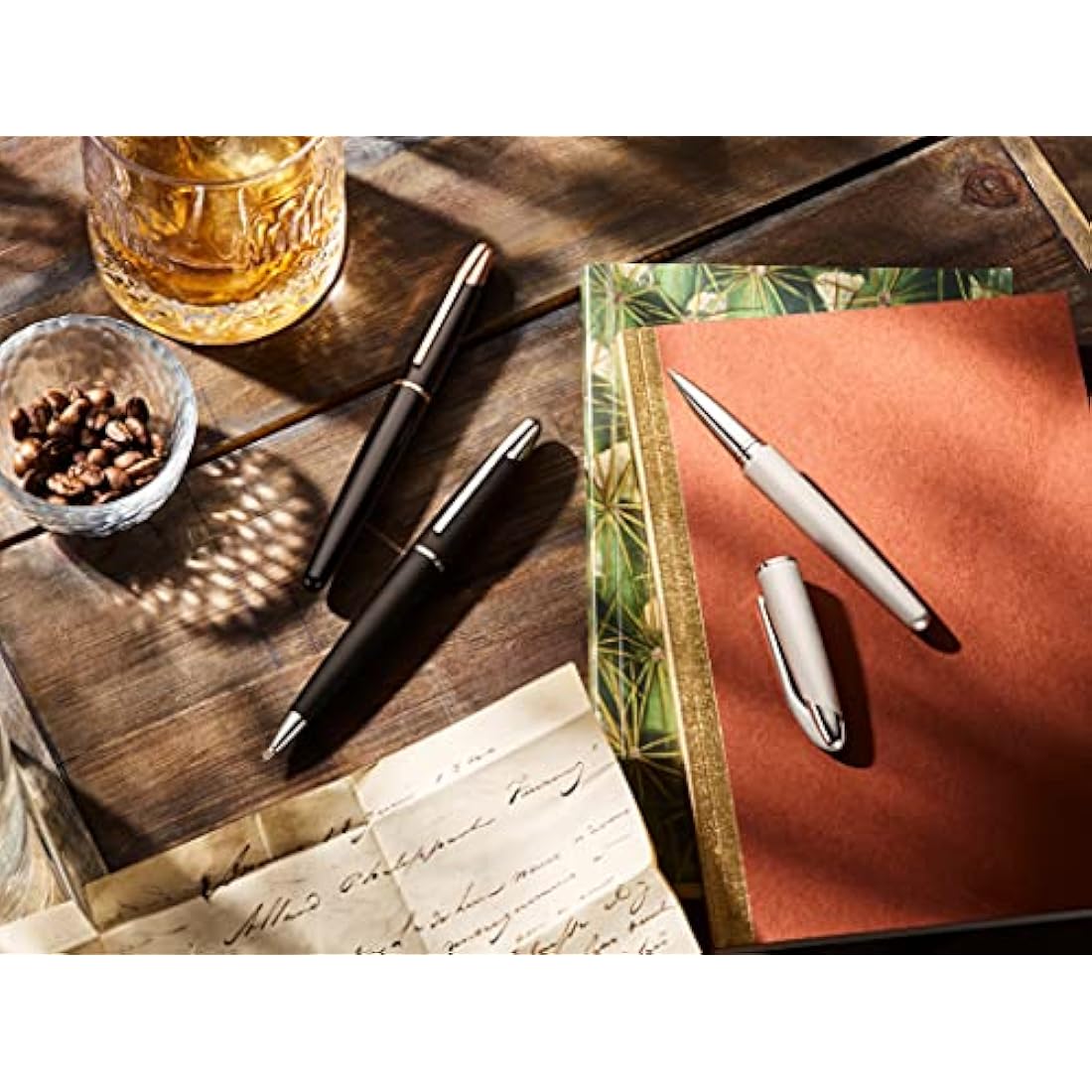 Colibri Equinox Twist Ballpoint Pen-brushed Steel and Chrome Luxury Pen-sleek Branded Spring Clip- Comes In A Nice Gift Box-Gift For Men And Women