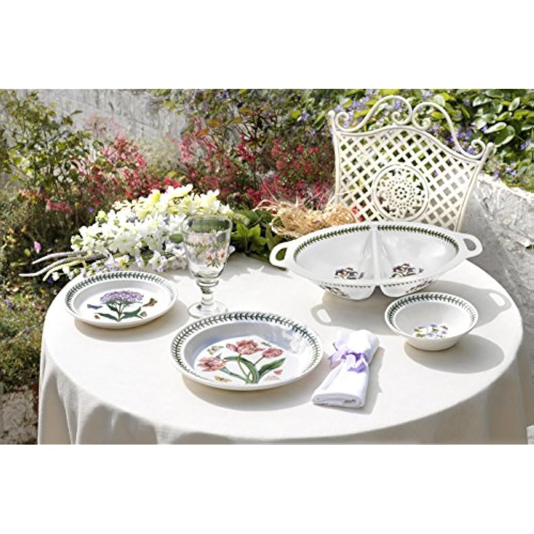 Portmeirion Botanic Garden Oatmeal Bowl, Various Motif - set of 6 , Dia.15cm