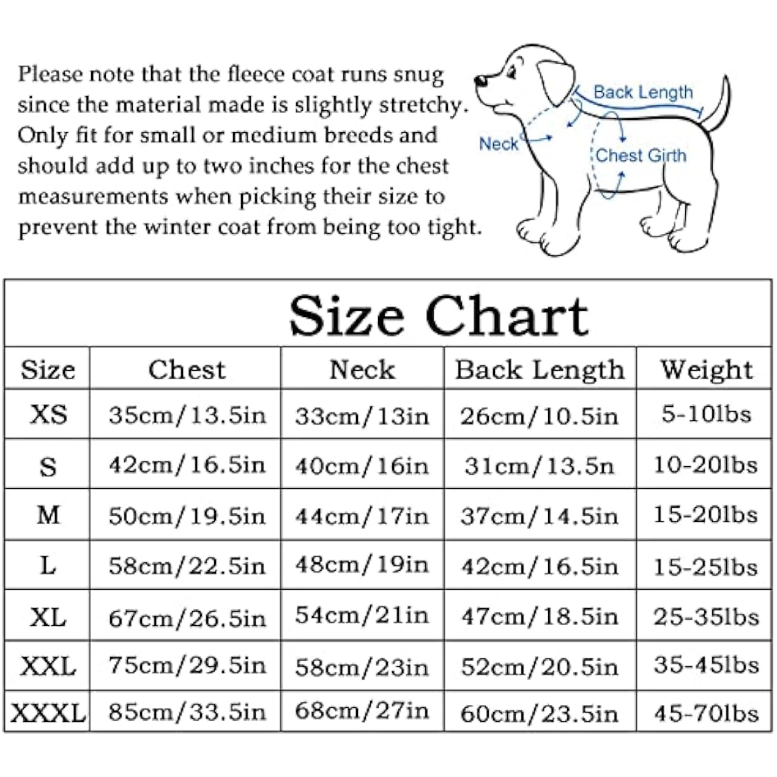 Morezi Cozy Fleece Dog Coats Puppy Clothes Elastic Belly Vest Waistcoat Winter Warm Jacket Reversible Dog Coat for Small Medium Large Dogs - Gray - S