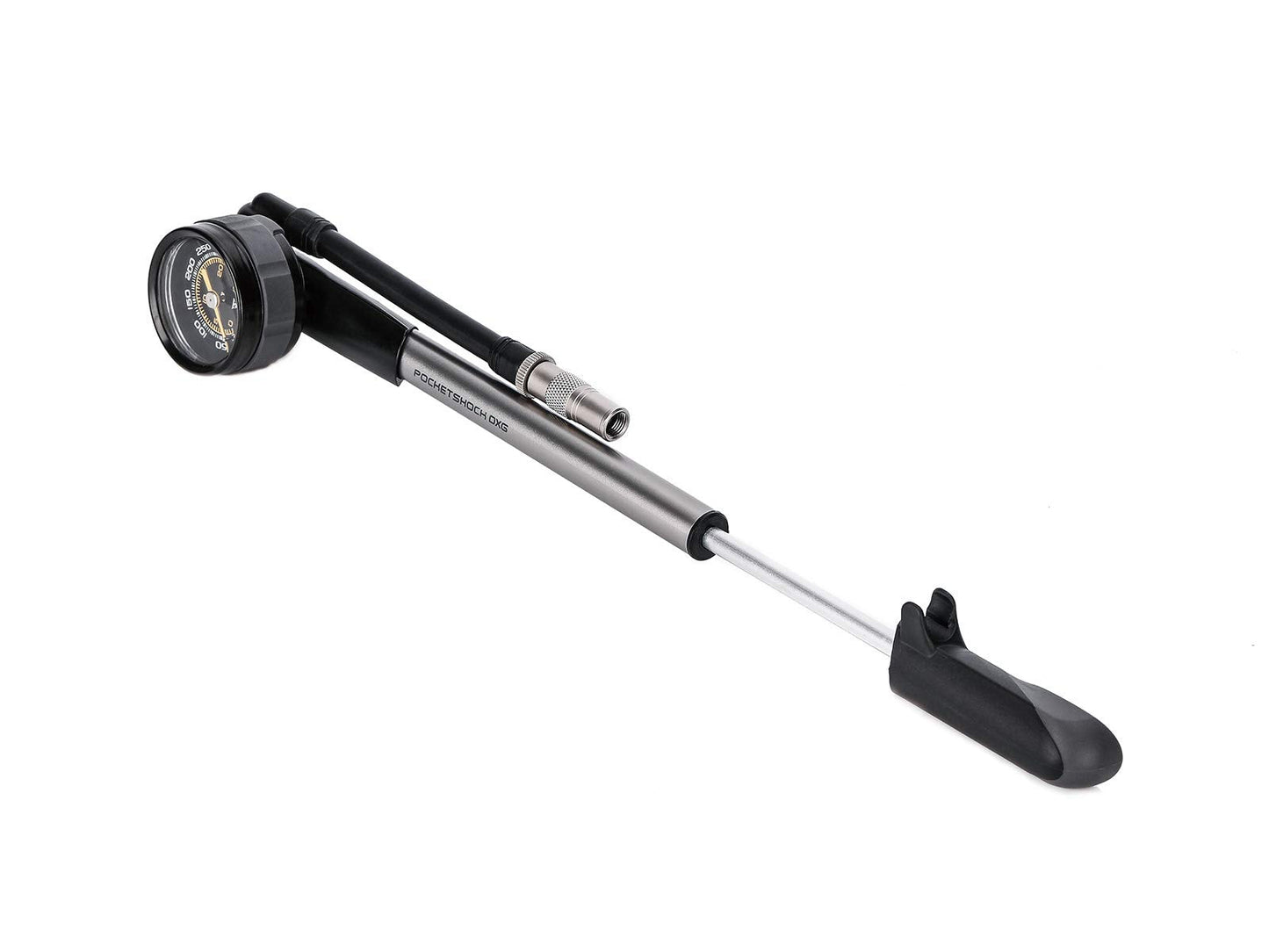 Topeak 360 PSI/24.8 Bar Pocket Shock DXG Dial Gauge, Silver