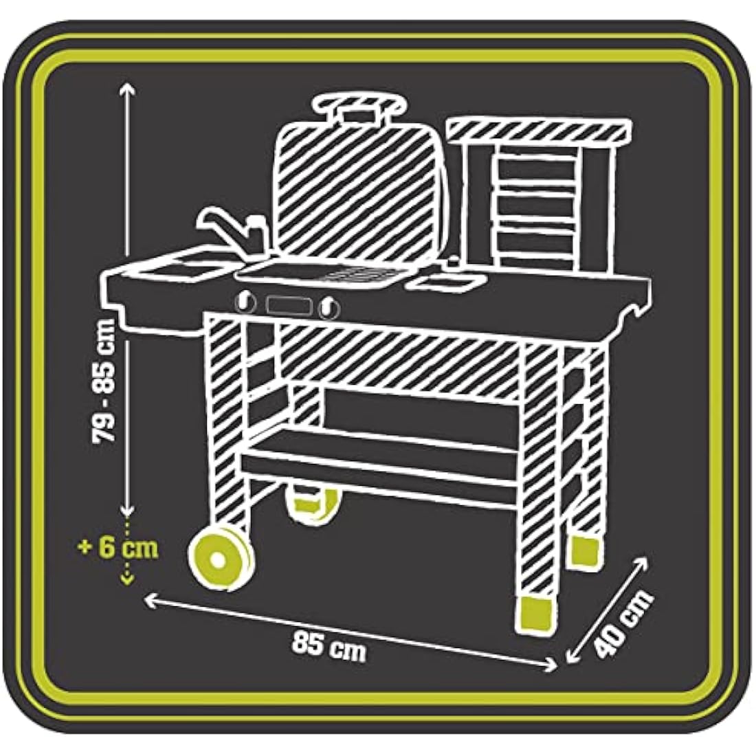 Smoby - GARDEN KITCHEN - INCLUDES 43 ACCESSORIES