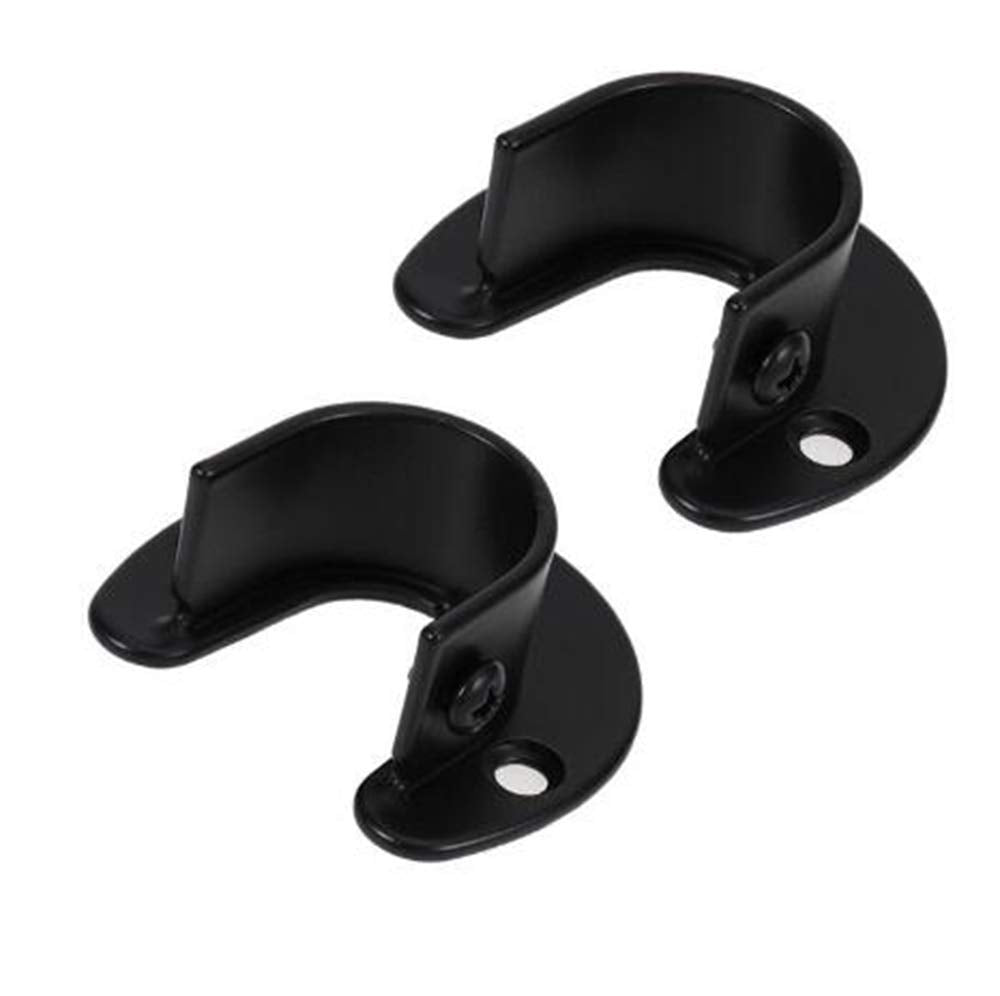 KAFENDA 2-piece wall-mounted clothes rod bracket, curtain rod bracket, shower curtain rod bracket, suitable for clothes rods with a diameter of 1.26