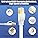 Ethernet Cable 50m CAT 7 Long, Shielded Internet Cable Outdoor Indoor High Speed Flat Network Cable, White RJ45 LAN Cable 50m FTP 10Gbps 600MHz, Gigabit Patch Broadband Cable for Router PC (50 Clips)