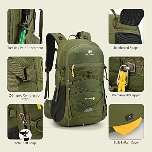 SKYSPER Rucksack 35L Hiking Backpack, Lightweight Travel Backpack Camping Trekking Backpack for Men Women