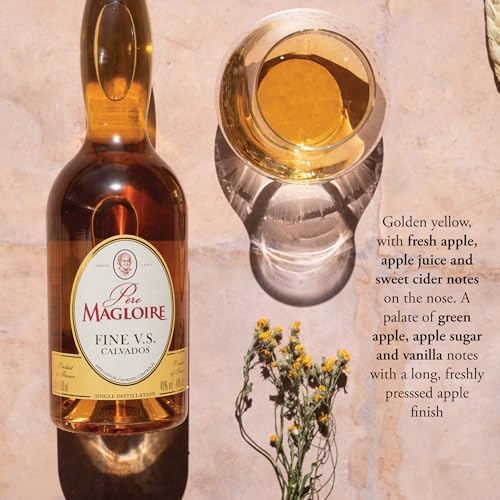 Père Magloire AOC Fine VS Calvados - 70cl, 40 Percent ABV - Premium Calvados Apple Brandy Normandy - Fresh and Fruity - Brandy Gifts for Men or Women