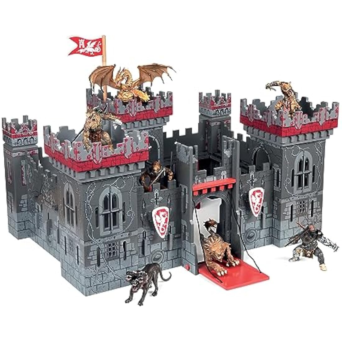 Papo - THE MUTANT'S CASTLE - Toy castle - 3 years old - Fantastic and Medieval - Figures not included - Easy to assemble - Stimulates the imagination - 58 x 40 x 30 cm - Educational - Gift idea