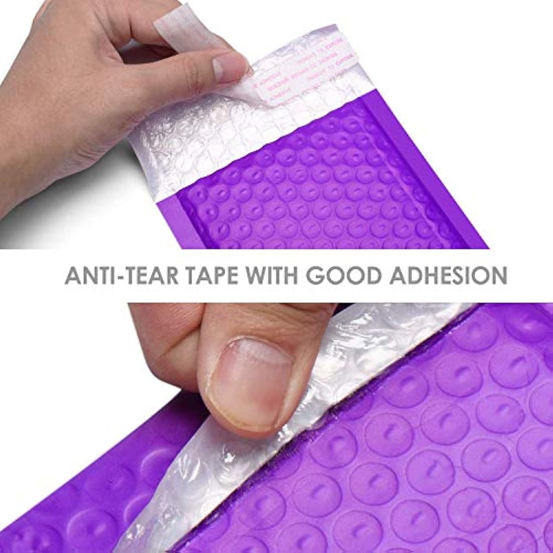 Switory 50pcs 10.2x17.7cm Poly Bubble Mailers 4x7 Inch Padded Envelopes #000 Bubble Lined Poly Mailer Self Seal Purple