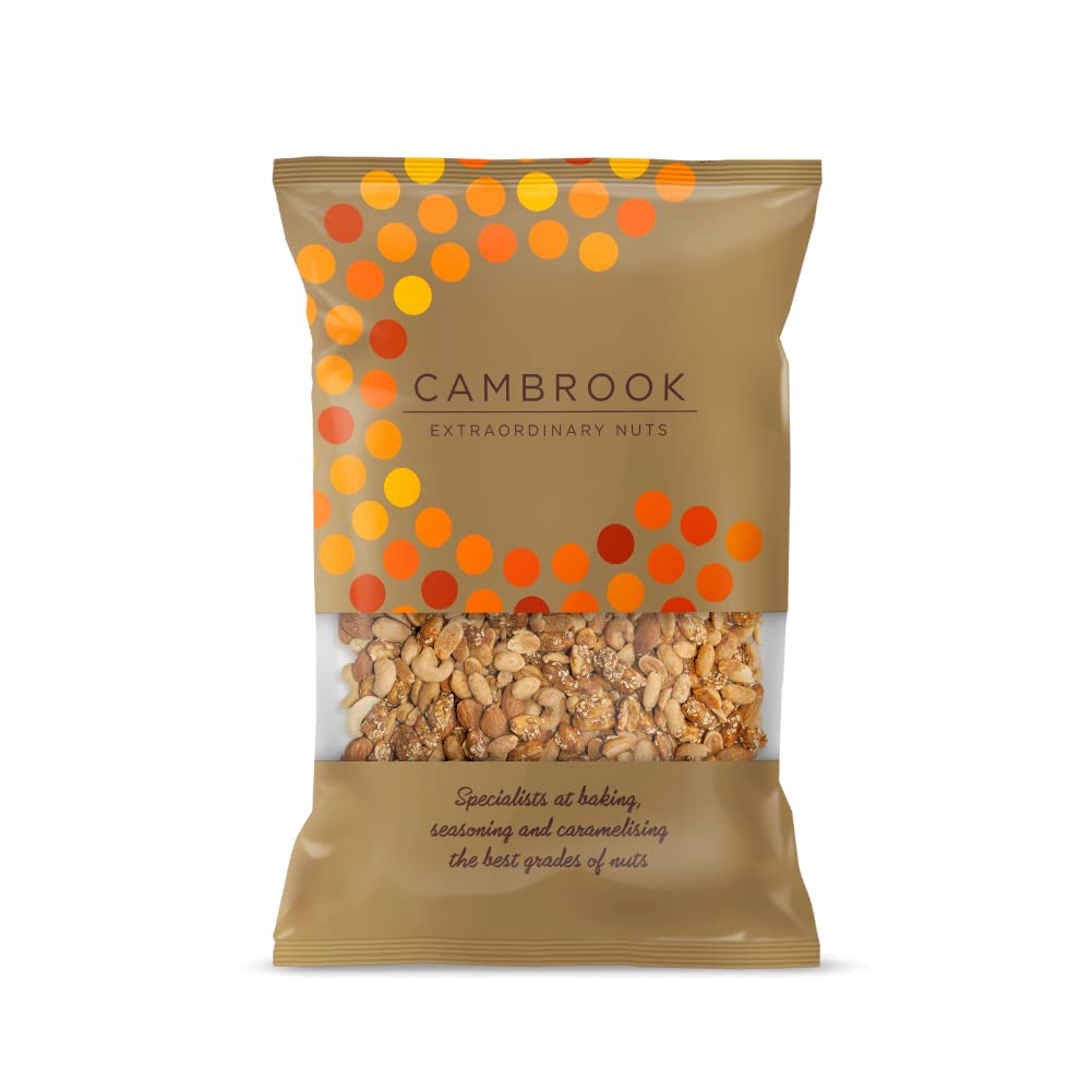 Cambrook - Mix 7, Sweet Chilli, Salted, & Caramelised Mixed Nuts, 1kg Bag