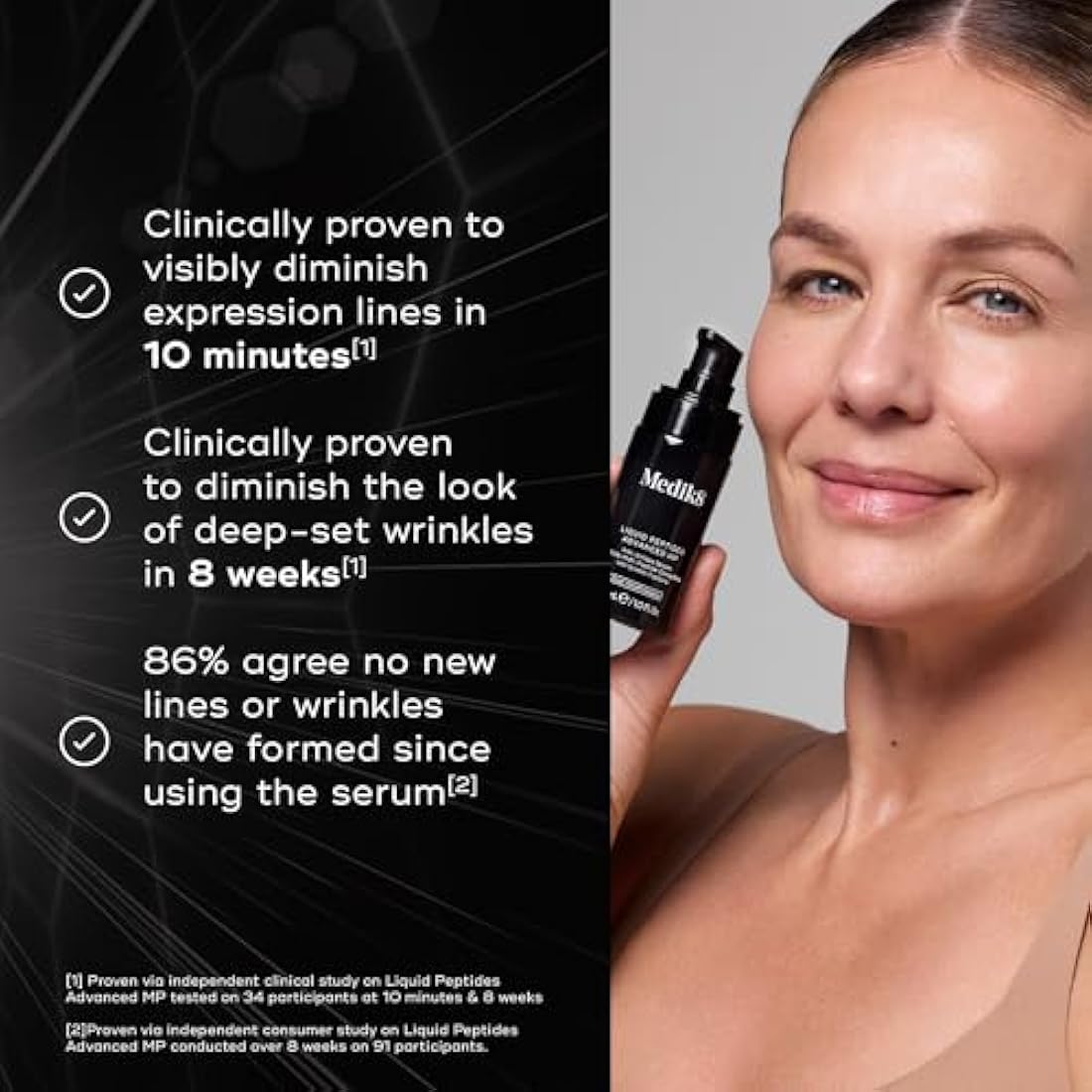 Medik8 Liquid Peptides Advanced MP - With Breakthrough Bio-Technology, Dual MiniProteins - 30% Multi-Peptide Complex - 30ml