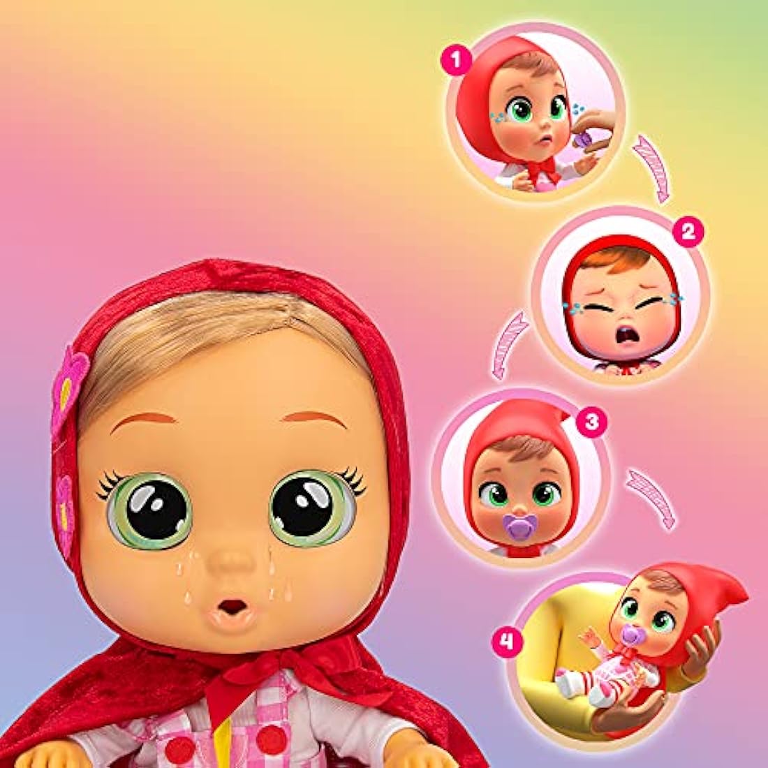 Bebés Llorones 81949IMAZ Scarlet Baby Doll
