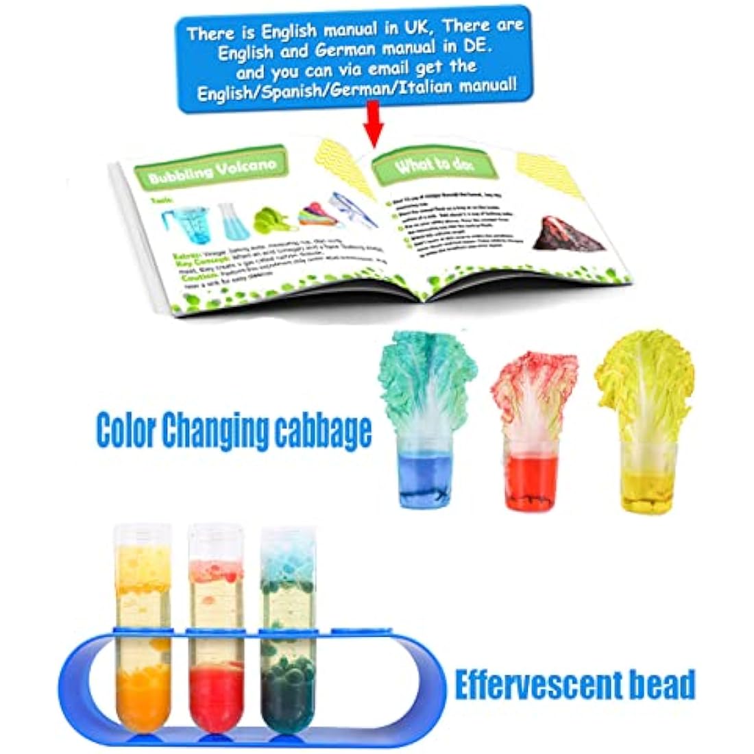 Kids Science Experiment Kit with Lab Coat Scientist Costume Dress Up and Role Play Toys Gift for Boys Girls Kids Christmas Birthday Party