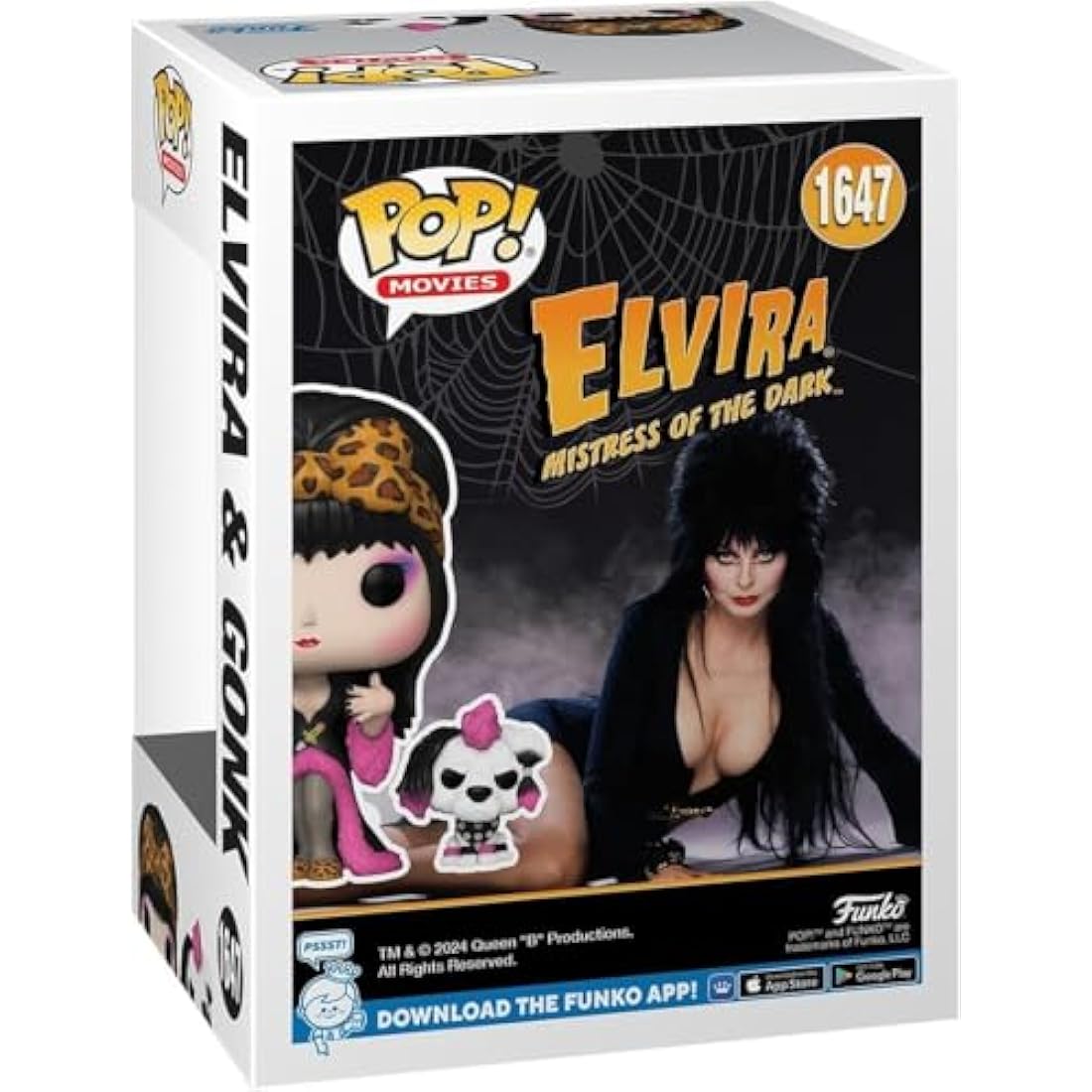 POP Horror Icons: Elvira & Gonk - Mistress of The Dark Funko Vinyl Figure (Bundled with Compatible Box Protector Case) Multicolor 3.75 inches