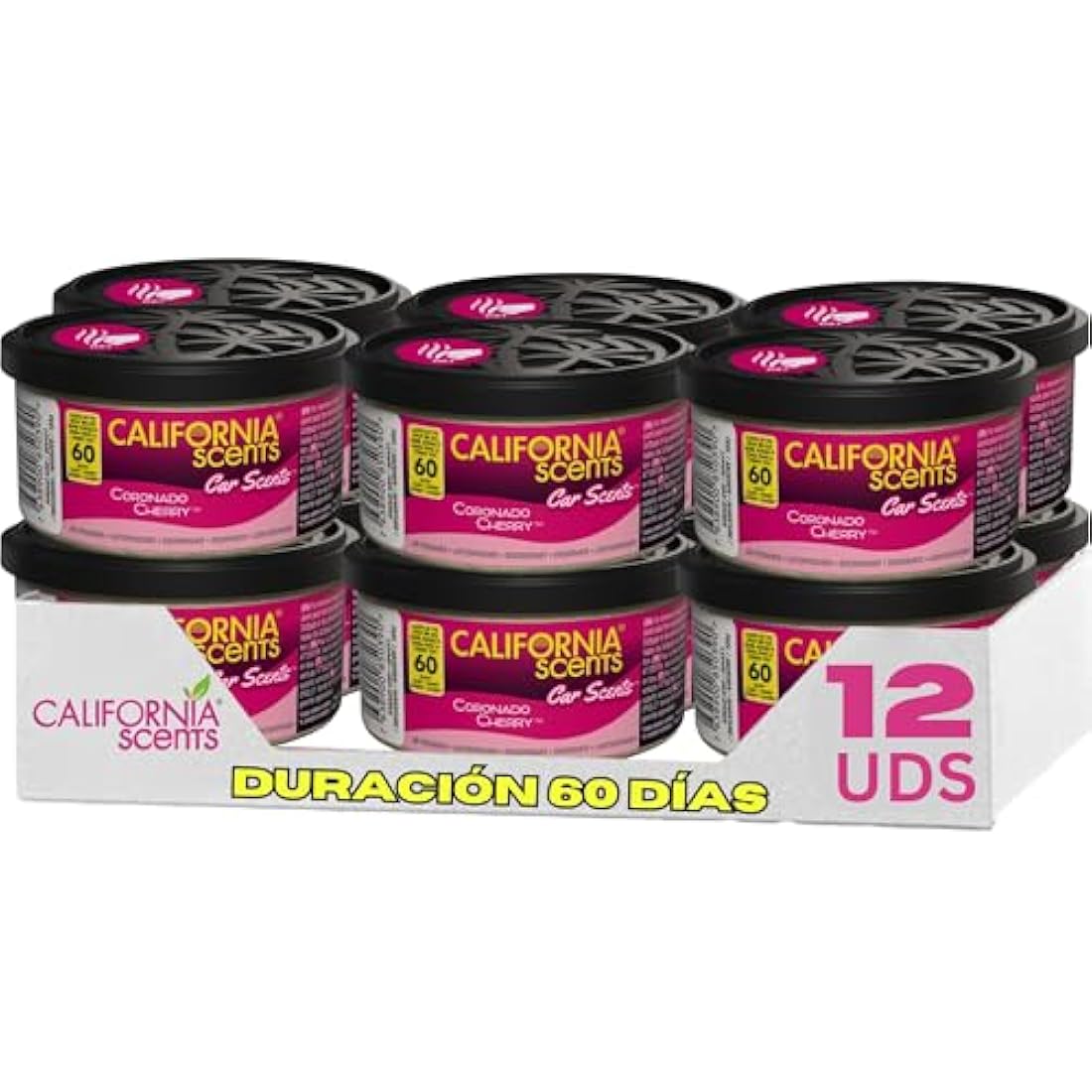 California Car Scents Coronado Cherry Air Freshener Home Van Office Taxi X 12