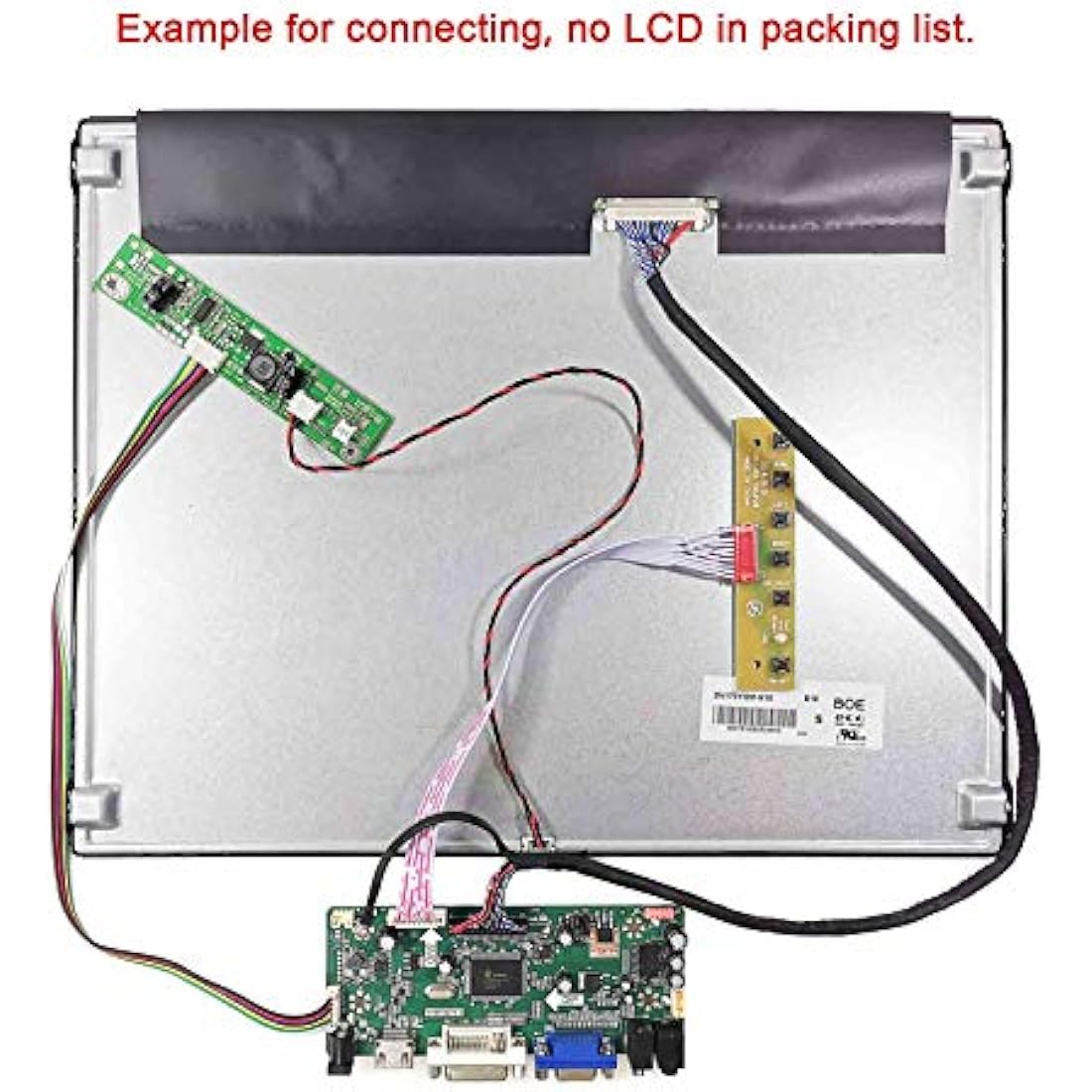 VSDISPLAY VGA DVI Audio LVDs LCD Controller Board for 17" DV170YGZ-N10 DV170YGM-N10 4:3 1280x960 LCD Screen,Work for New Gen Arcade 1up Cabinet