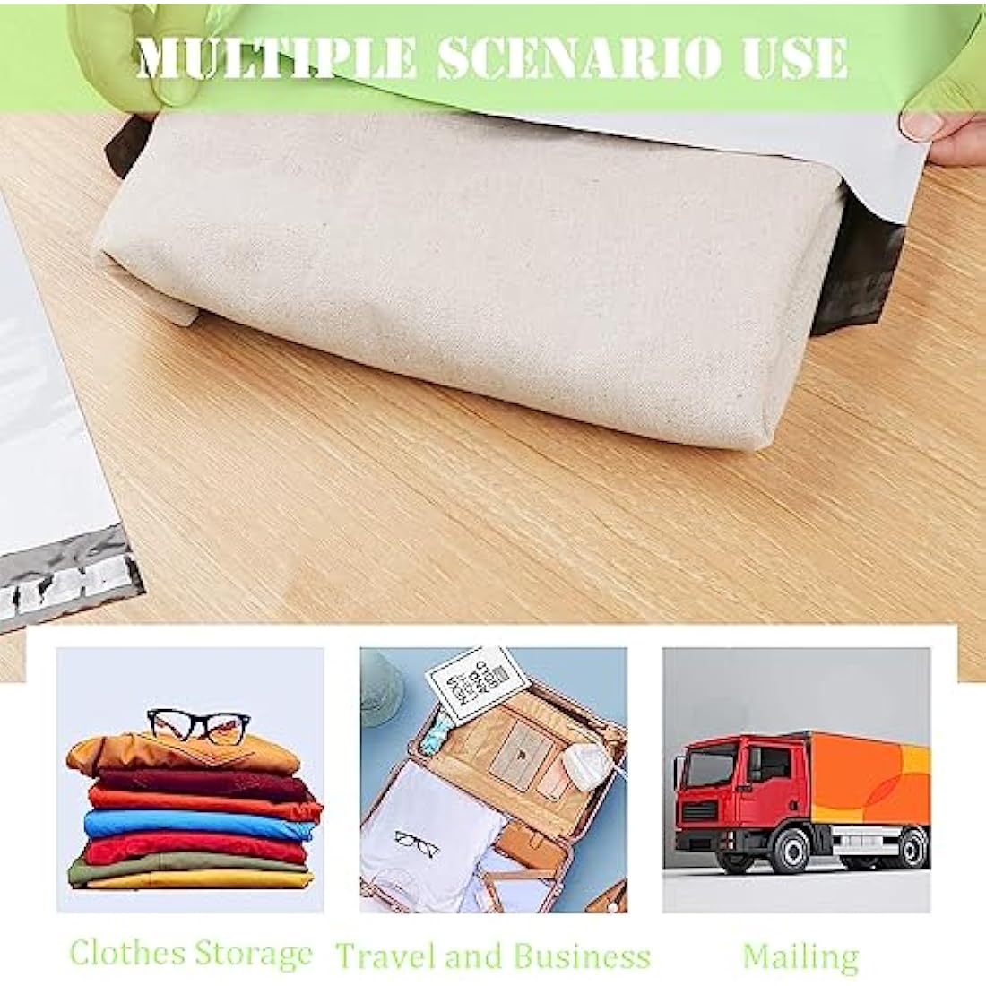 10pcs 60x70cm Green Vinted Postage Bags Mailing Bags for Clothes,Mailing Poly Postal Self Seal Bags,Large Parcel Shipping Bags Strong Packaging Bags Delivery Bags Plastic Envelopes for Posting Clothes
