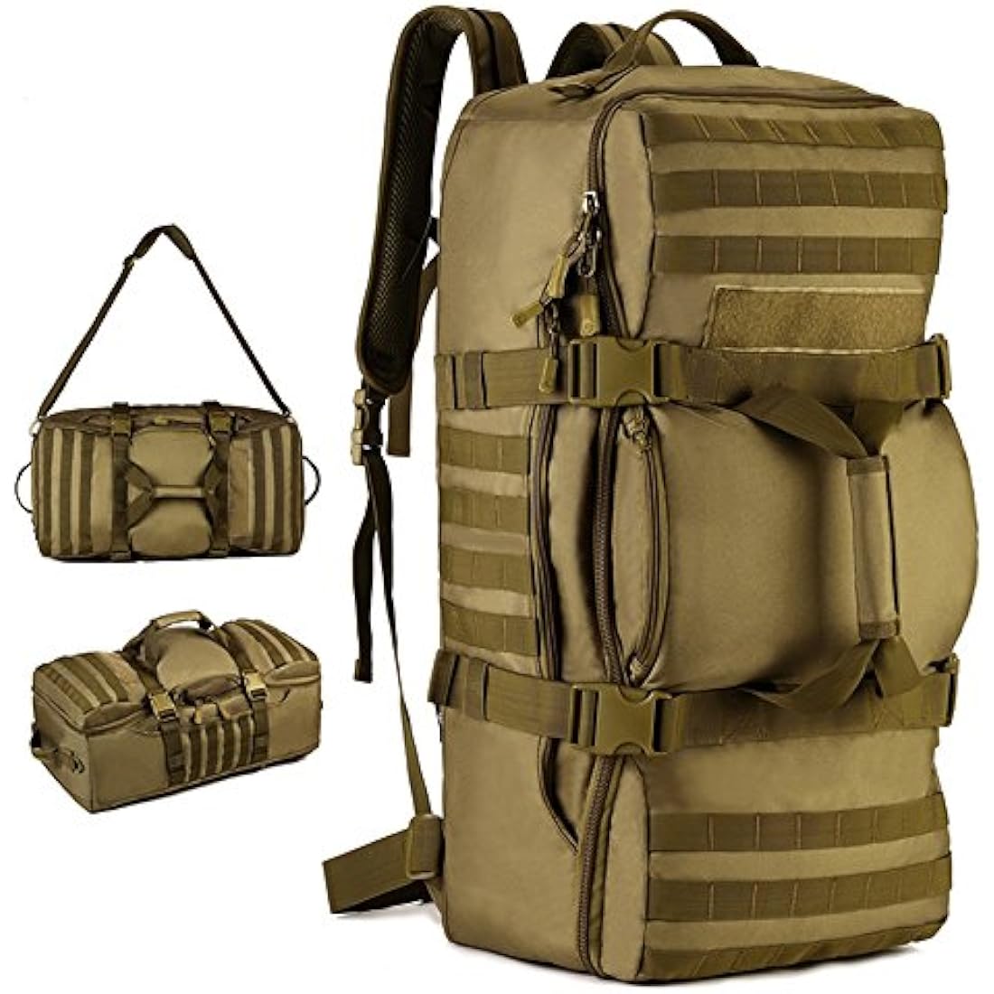 YUHAN 60L Tactical Backpack Military Army Combat Rucksack Trekking Rucksack MOLLE Hiking Backpack