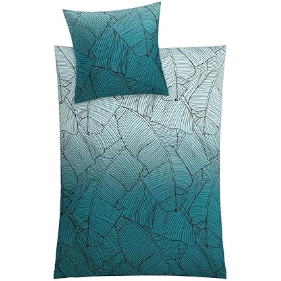 Kleine Wolke 6238675952 Vero Maco Satin Bed Linen 135 x 200 cm petrol