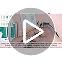 RJ45 Crimping Tool Kit Rj45 Crimper Stripper Cutter All-in-One Pass Through Crimper for 8P RJ45 Cat5 Cat5e Cat6 Cat6a 6P RJ11/12 Telephone Connectors with 50Pcs Connectors 50Pcs Covers Mini Stripper