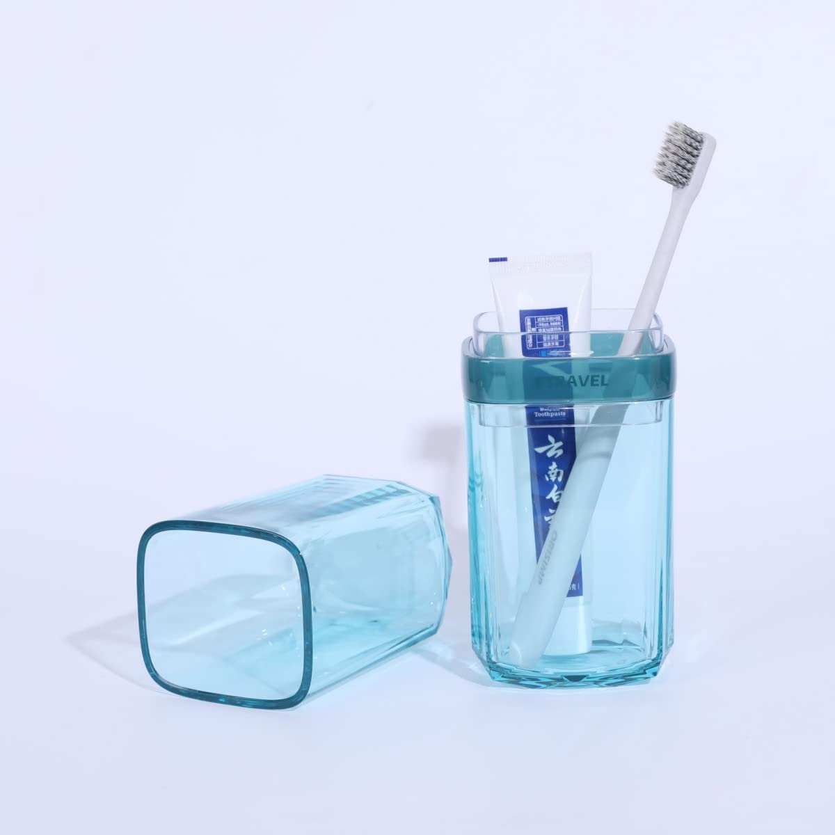 MEIJMJIA - Transparent Travel Toothbrush Holder Toothpaste Box