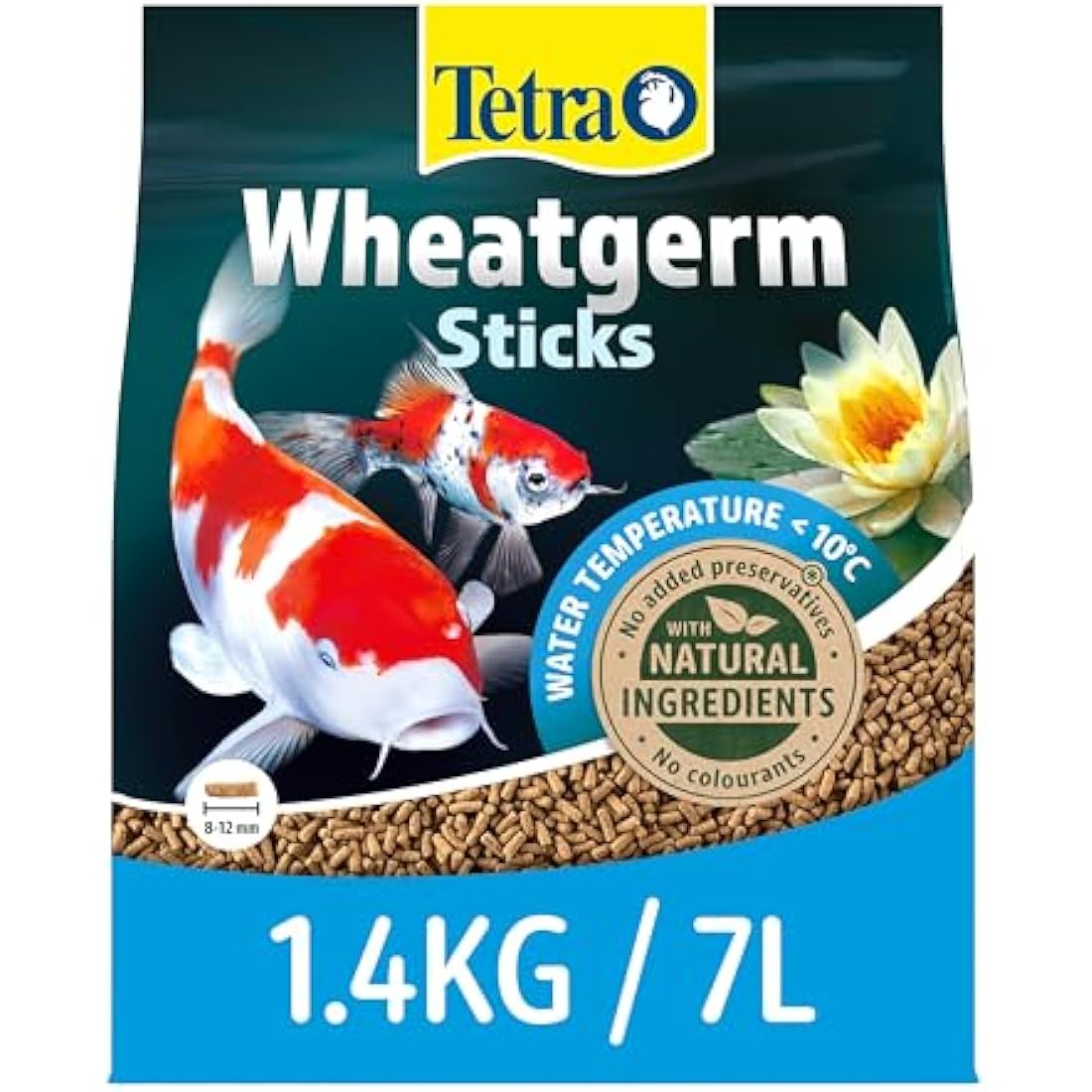 Tetra Wheatgerm Pond Fish Food Sticks 1.4kg - for cold weather feeding