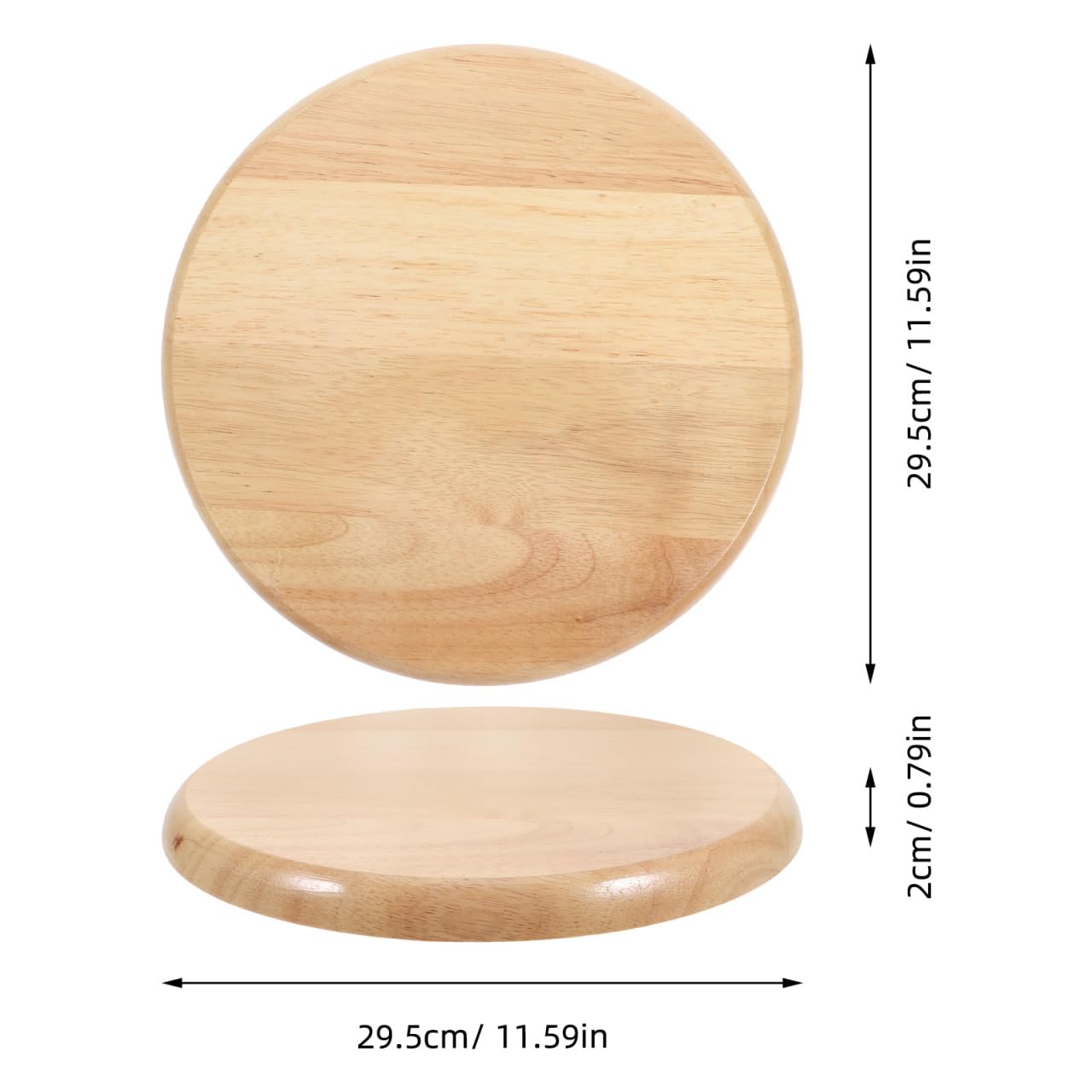 Angoily Solid Wood Round Stool Replacement Seat Top 11.61 Inch Bar Stool Seating Part for Dining Chairs Restaurant Home Use