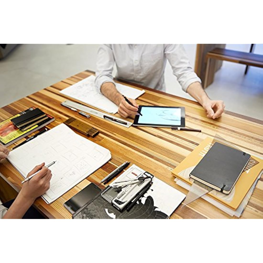 rOtring 800+ Mechanical Pencil and Touchscreen Stylus, 0.5 mm, Silver Barrel (1900183)