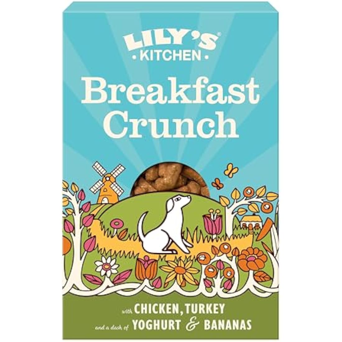 Lily's Kitchen Proper Food for Dogs Breakfast Crunch Chicken with Turkey, Fruit & Yoghurt, 800g