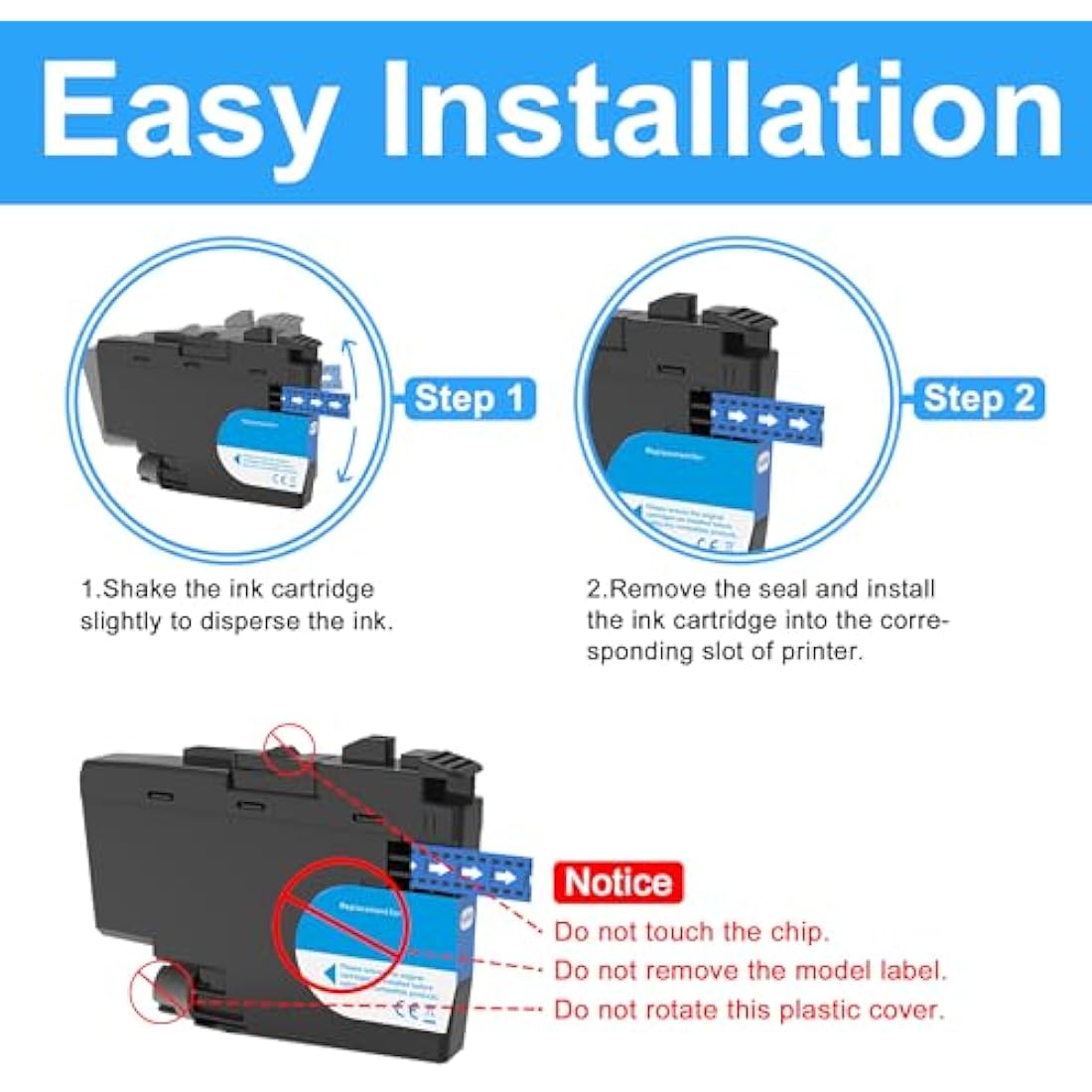 LCL LC-427XL Black High Capacity Ink Cartridge Replacement for Brother LC-427 LC427 LC-427XL LC427XL for MFC-J5955DW MFC-J6955DW MFC-J6957DW MFC-J6959DW HL-J6010DW (2Pack )