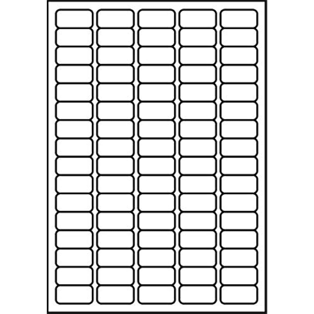 SmithPackaging A4 Self Adhesive Address Labels, 80 Labels Per Sheet, 100 Sheets, 35.6 x 16.9mm 8000 Labels