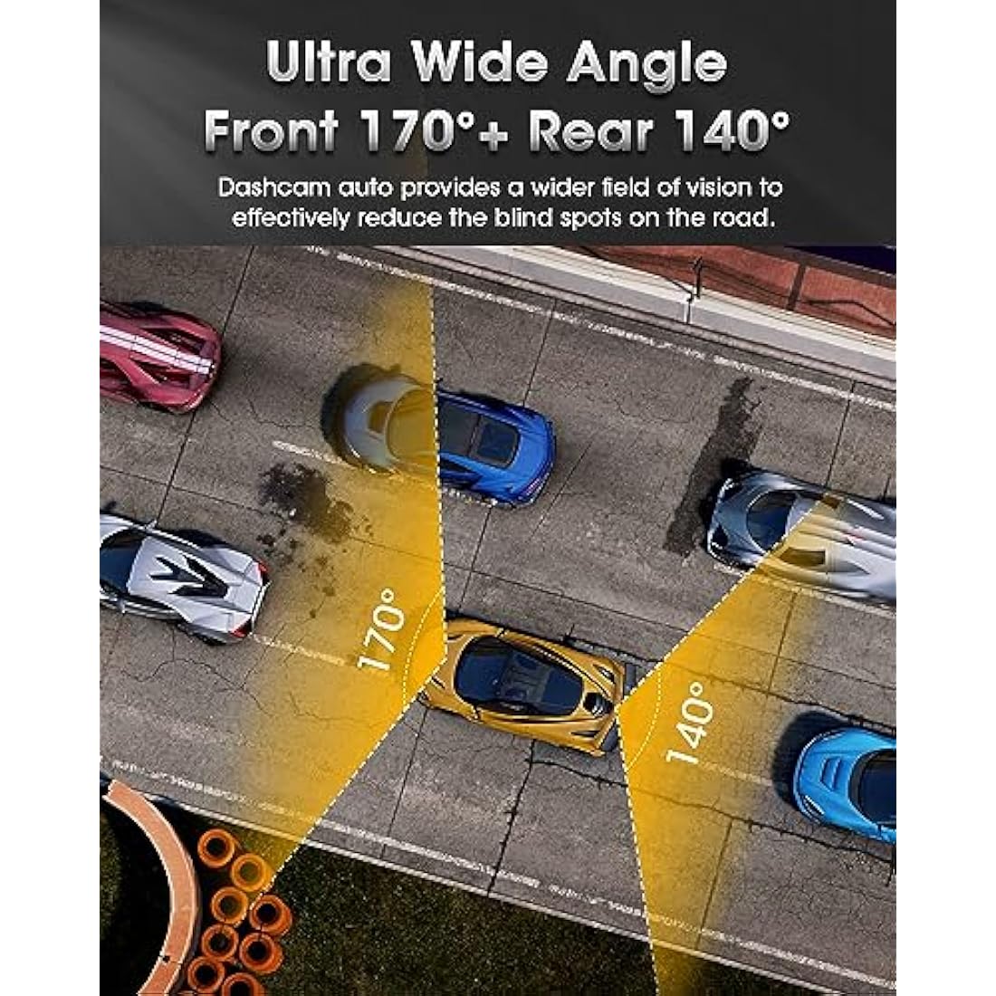 【Upgraded】10 Inch Mirror Dash Cam Night Vision 1080P Full Touch Screen Dual Dash Cam Front and Rear Camera Car Rear View Mirror Loop Recording 170° Wide Angle Parking Assistance