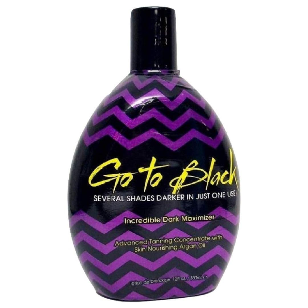 Supretan Go To Black Dark Tanning Lotion Maximizer 350ml ? Indoor & Outdoor Tanning Bed Lotion for Deep Bronzing ? Fast-Acting Dark Tan Enhancer with