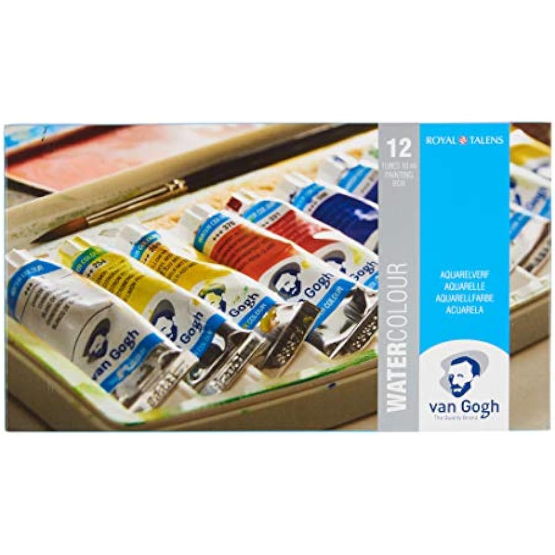 Van Gogh Watercolour Plastic case Set | 12 x 10 ml Tubes