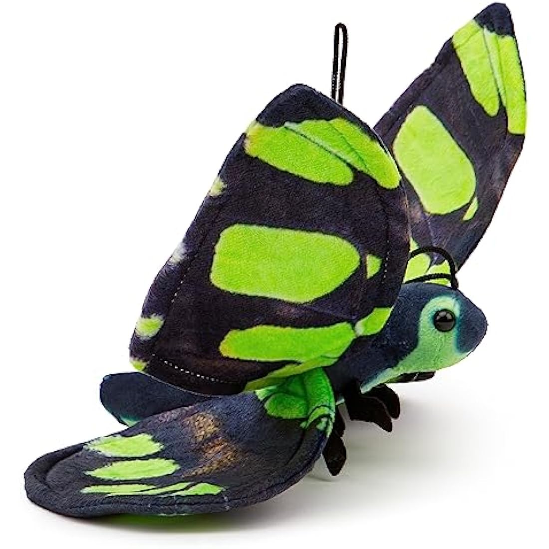 Zappi Co 100% Recycled Plush Malachite Butterfly Toy (28.5cm Width) Stuffed Soft Cuddly Eco Friendly animals Collection For New Born Child First kid