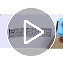 Lindastas Address Blocker Wide Roller Stamp - Confidential Data Defender With 3-Pack Refills for Anti Theft and Privacy Safety (Blue Stamp + 3 Refills)