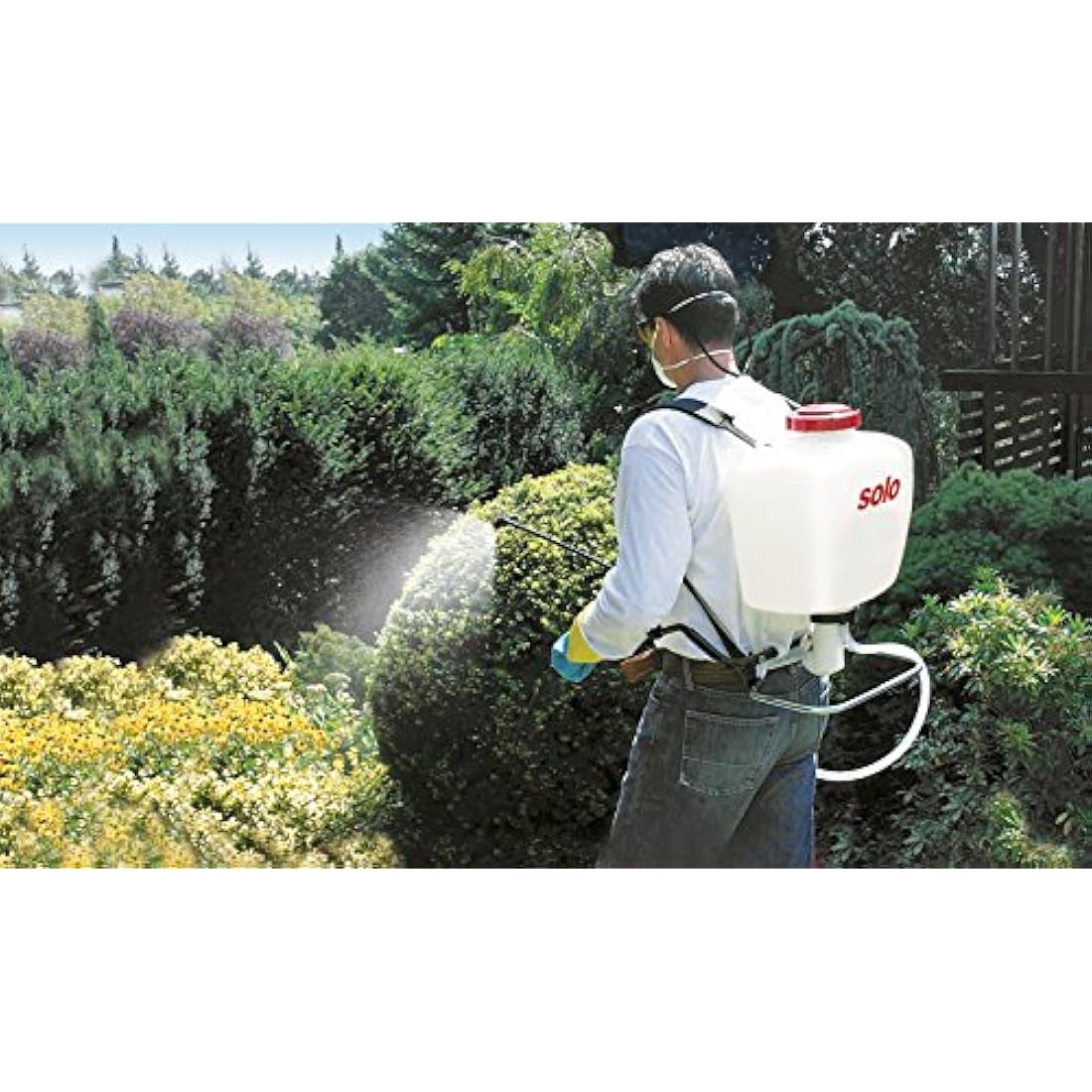 SOLO 425 4-Gallon Professional Piston Backpack Sprayer, Wide Pressure Range up to 90 psi