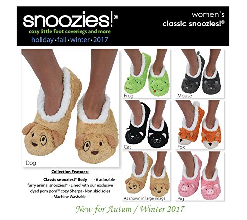 Snoozies Childrens Animal Soft Sherpa Fleece Fluffy Slippers