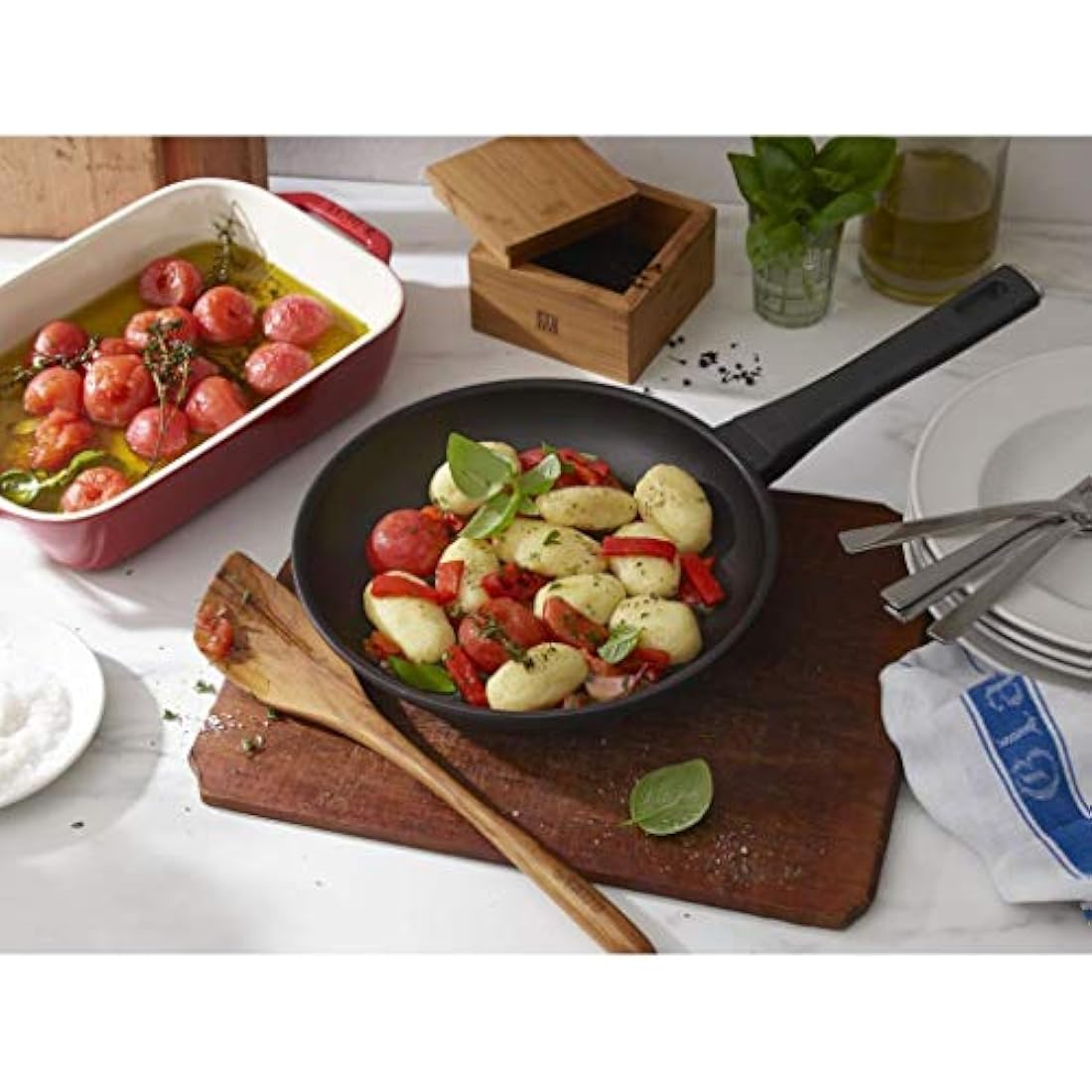 Zwilling 66299-206-0 Madura Plus Bratpfanne 20 cm, Duraslide Granite, Black
