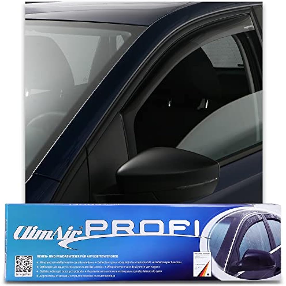ClimAir CLI0033277 Window Visors compatible with Volkswagen Transporter T5 2003-2015 & T6 2015-, Smoke