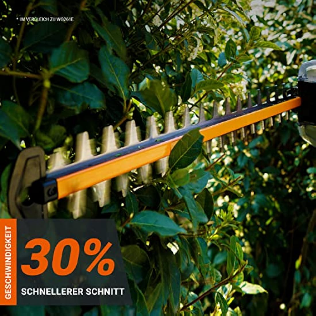 WORX Nitro 18V(20V MAX) Cordless Hedge Trimmers WG263E.9, PowerShare, Brushless, 54cm Cutting Length, Max. 27mm Cut Capacity, Safe and Easy to Use, without Battery and Charger