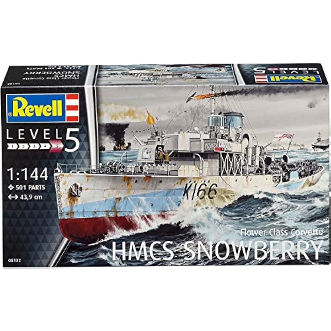 Revell 05132 Flower Class Corvette HMCS Snowberry 1:144 Scale Unbuilt/Unpainted Plastic Model Kit