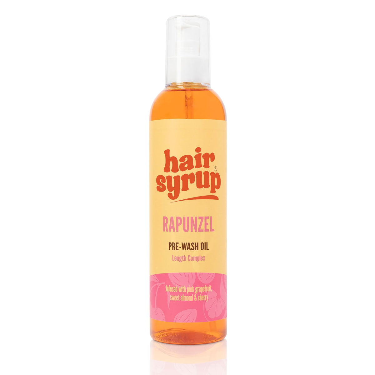 Hair Syrup | Pre-Wash Hair Oil | Infused with Pink Grapefruit, Sweet Almond & Cherry | Revitalise Your Scalp & Mind | Vegan | 100% Natural | 300ml