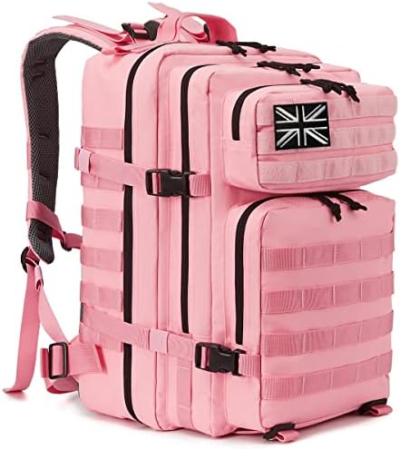 QT&QY 45L Military Tactical Backpacks Molle Army Assault Pack 3 Day Bug Out Bag Hiking Treeking Camouflage Hunting Rucksack