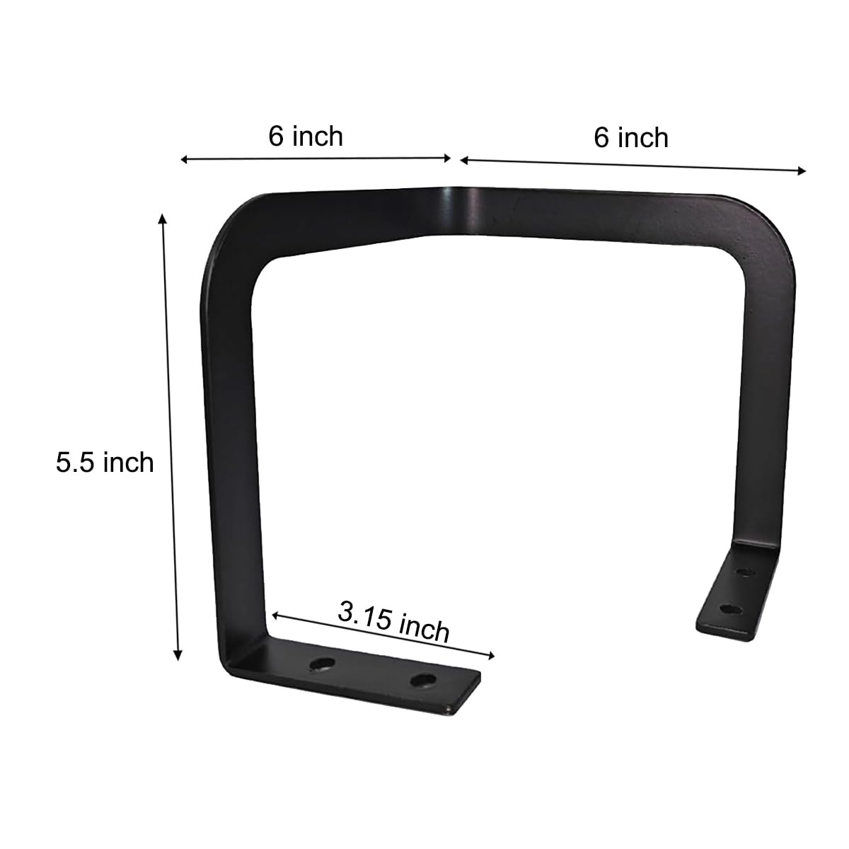 ANTEISI Mattress Retainer Bar, Set of 2, Black