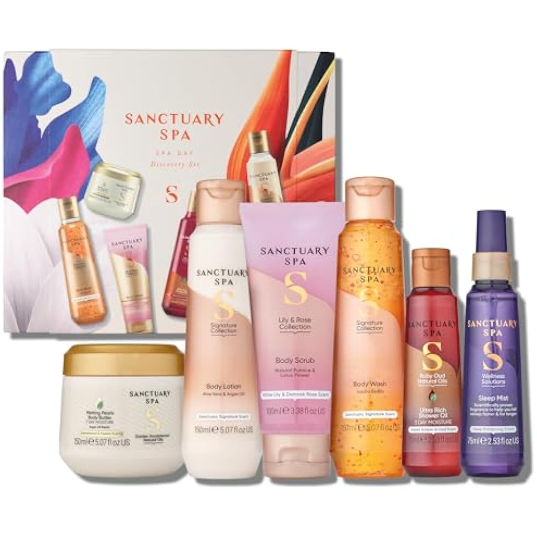 Sanctuary Spa Spa Day Discovery Gift Set, Vegan, Gift For Women, Birthday Gift, Womens Gift Sets, Self Care Gift